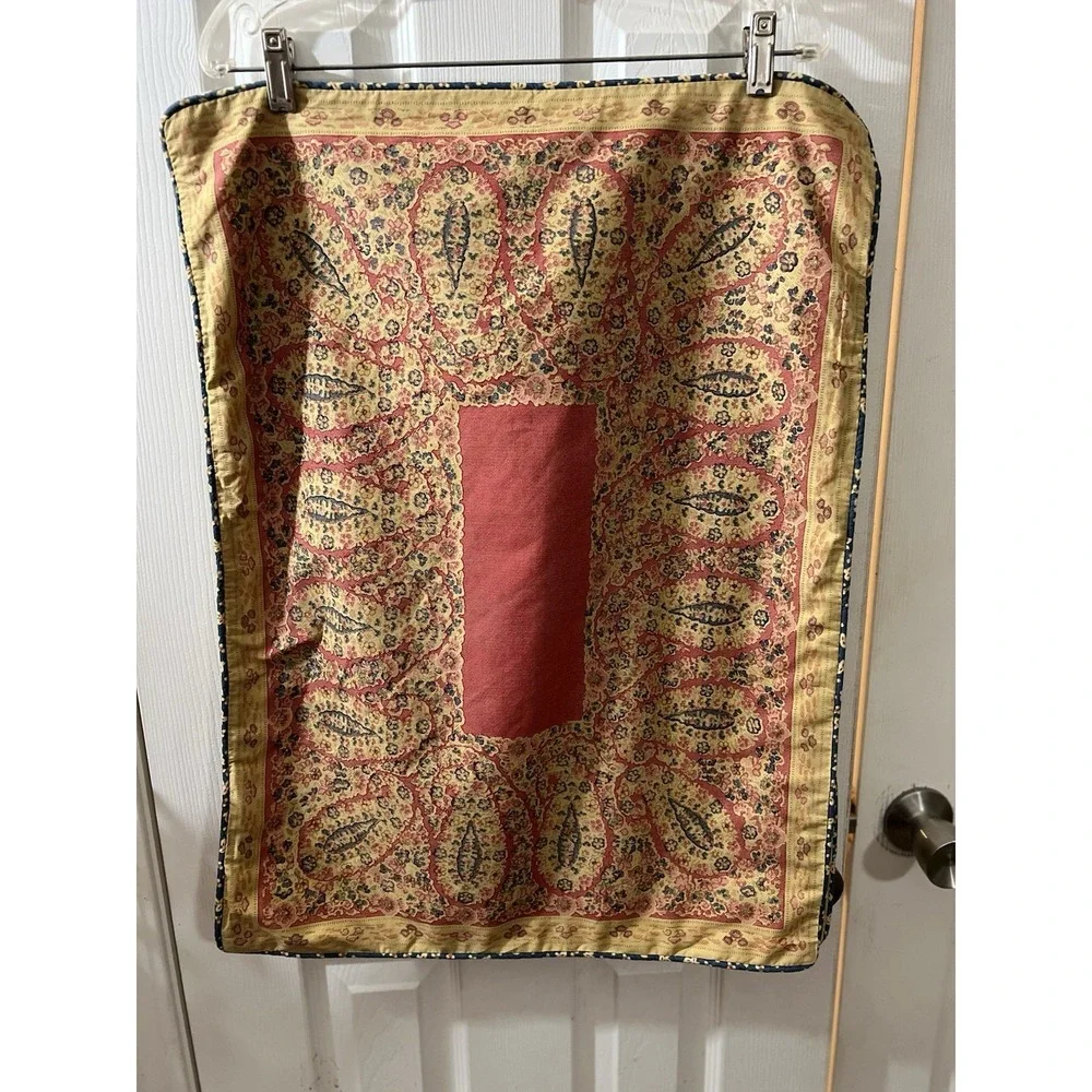 RL Chaps‎ Standard Shams Montauk Paisley Floral Reds Blue Ecru (2)